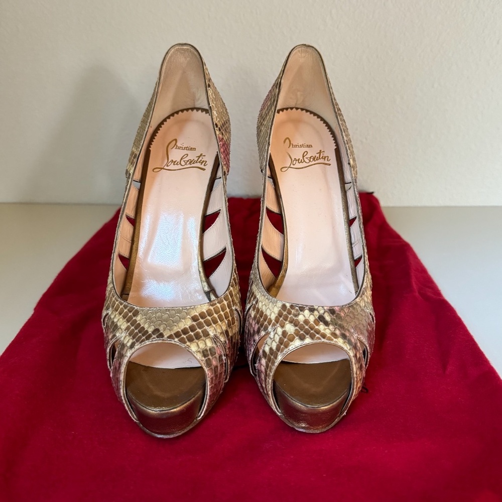 Christian Louboutin Snakeskin Pumps